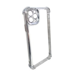 Funda de Silicona Rígida con Lente de Cámara Q Series para Apple iPhone 11 Pro Max Plata